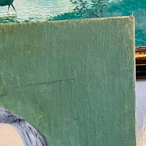 Original 1960's Oil painting of cool looking man - Picture 17 of 17